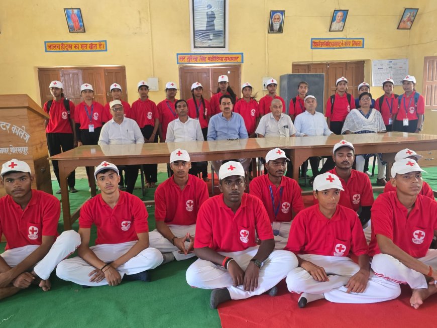 एलपीके इण्टर कालेज में हुआ जूनियर रेडक्रास टीम का गठन